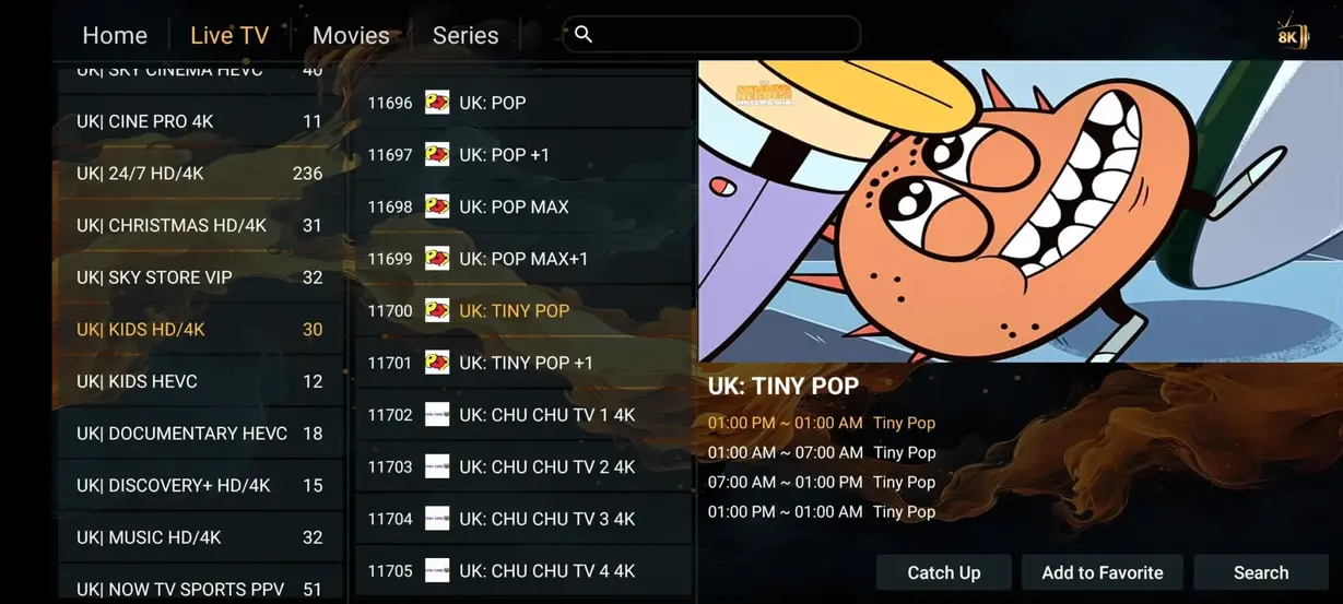 Layerseven TV IPTV app preview 9