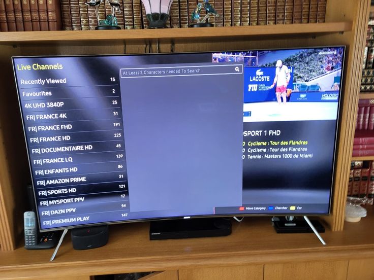 Layerseven TV review showing IPTV on television